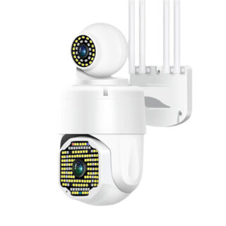 Camara Seguridad Doble Lente Giratoria